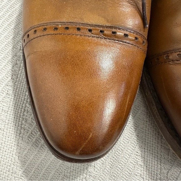 Allen Edmonds Clifton Walnut Brown leather cap toe shoes, size 10D - Picture 11 of 13